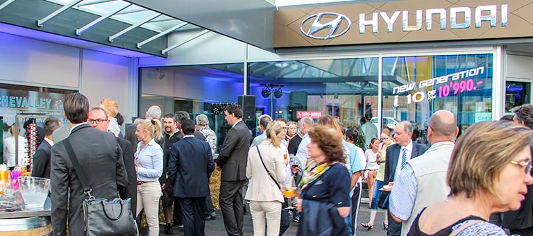Inauguration Hyundai garage Grimm Centre 2015