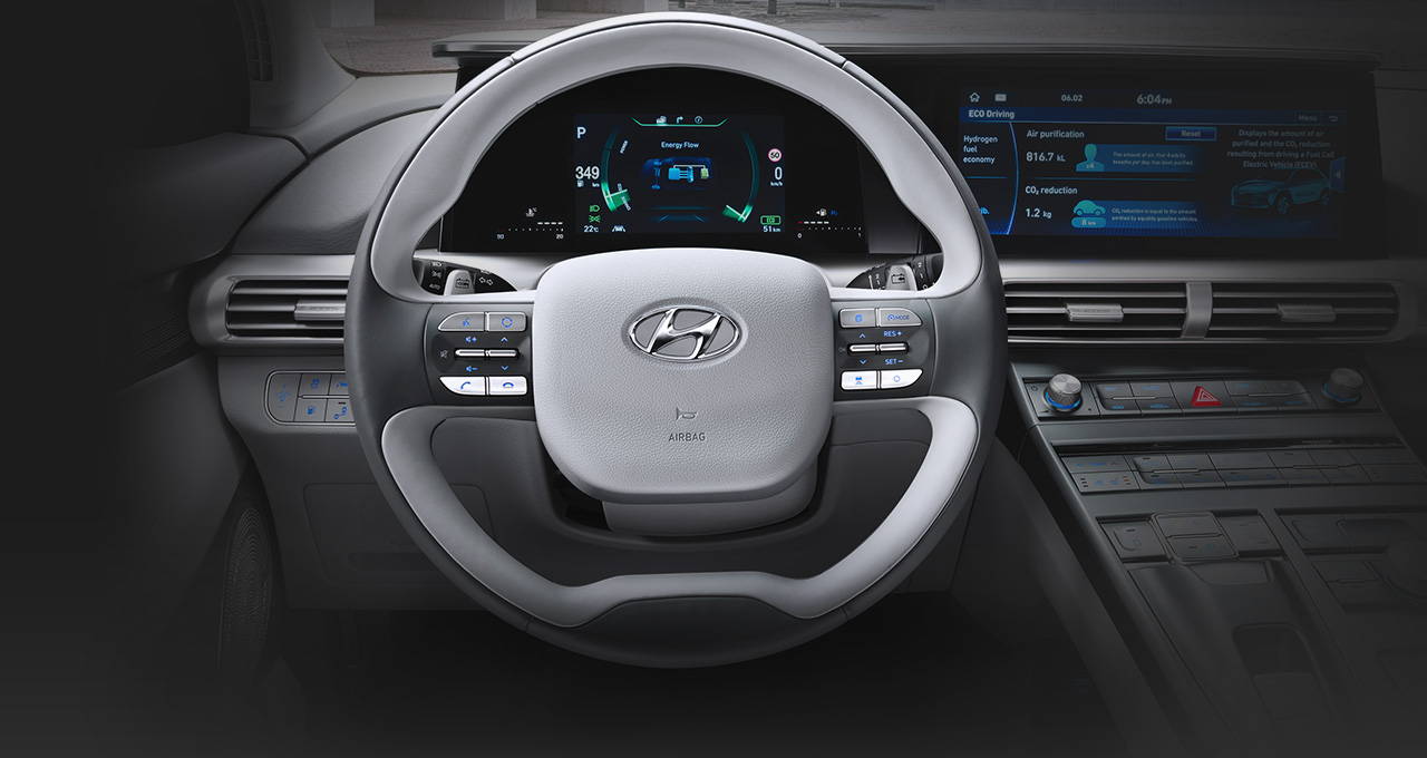 Design intérieur de la Hyundai Nexo