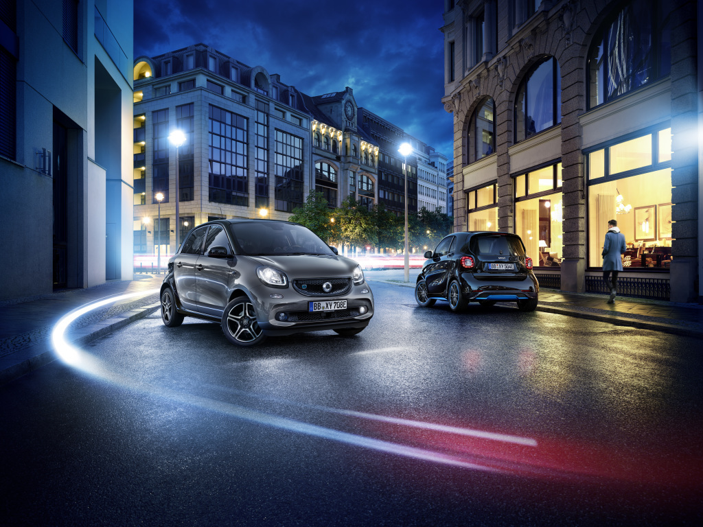 Les nouvelles smart EQ fortwo & forfour