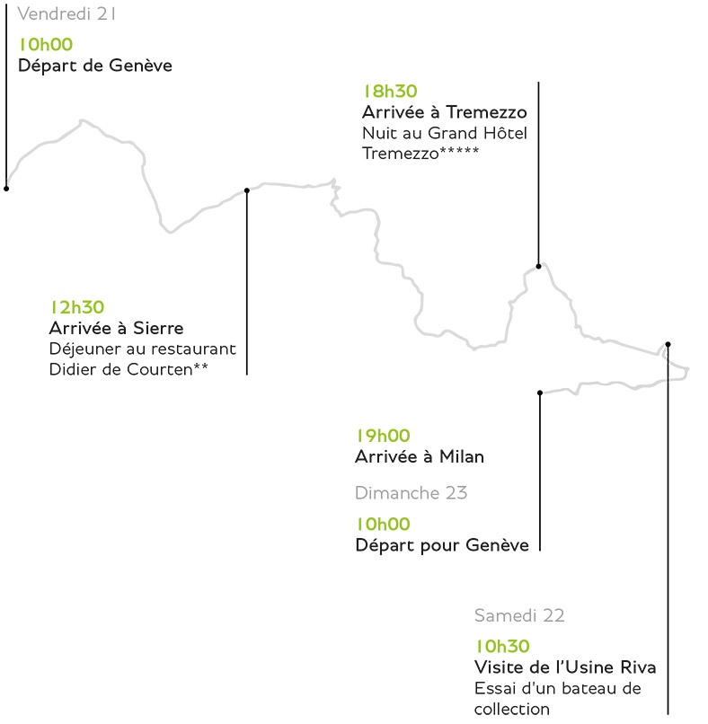 Bentley - Road Trip Riva 2018 map