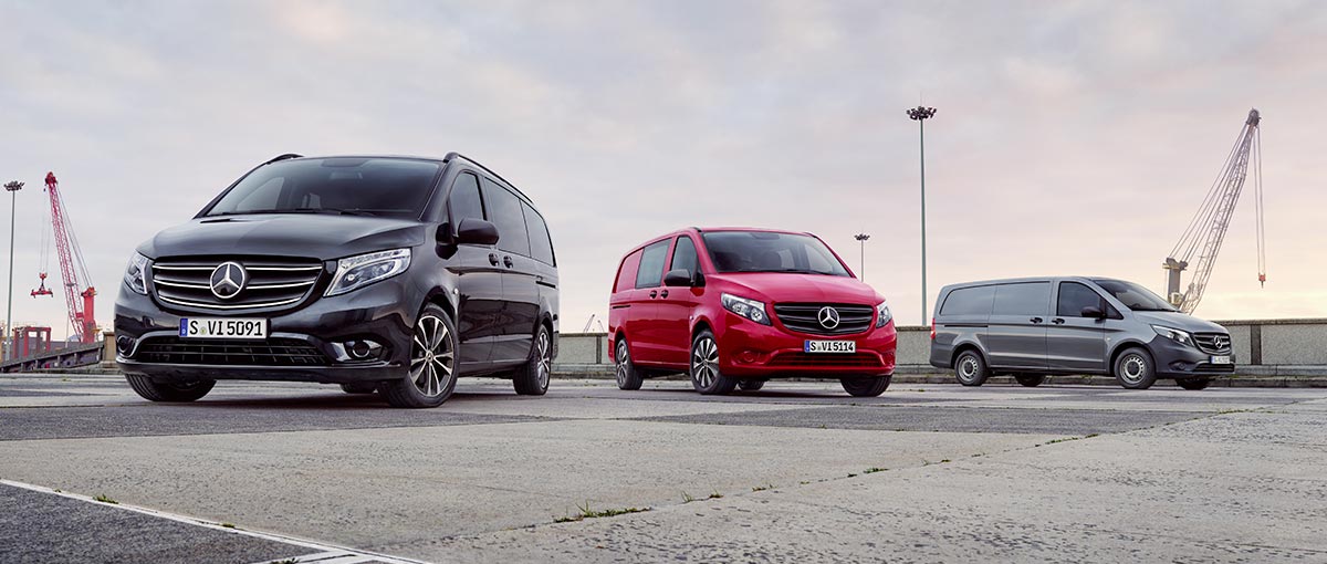 Gamme Mercedes Utilitaires légers Vito fourgon, mixto et tourer à Genève