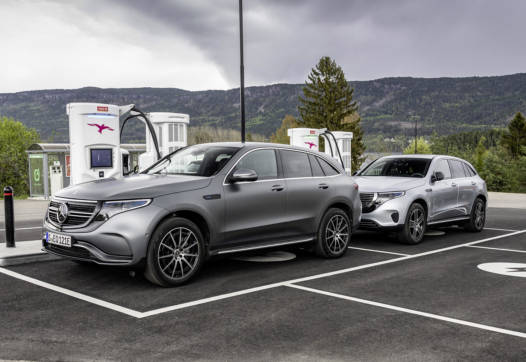 Essai trajectoire EQC Mercedes Benz