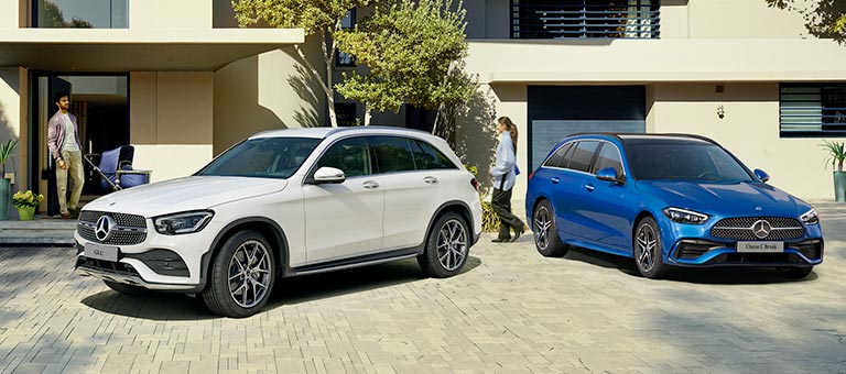 Offre Mercedes GLC SUV et Classe C Break 4MATIC de stock