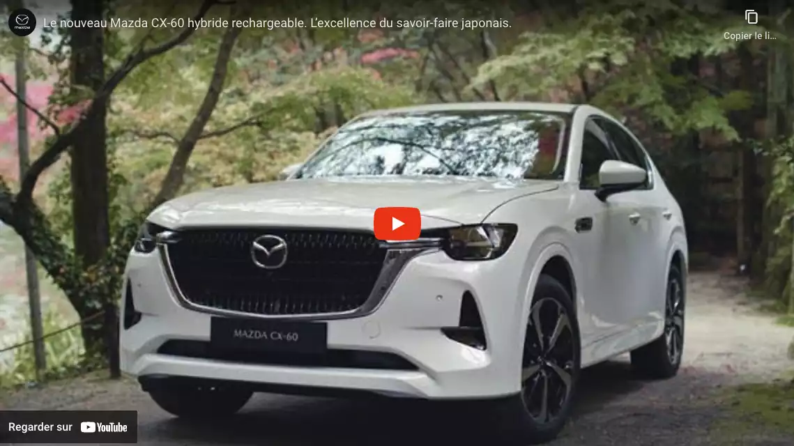 Vidéo explicative de la Mazda CX-60 hybride rechargeable