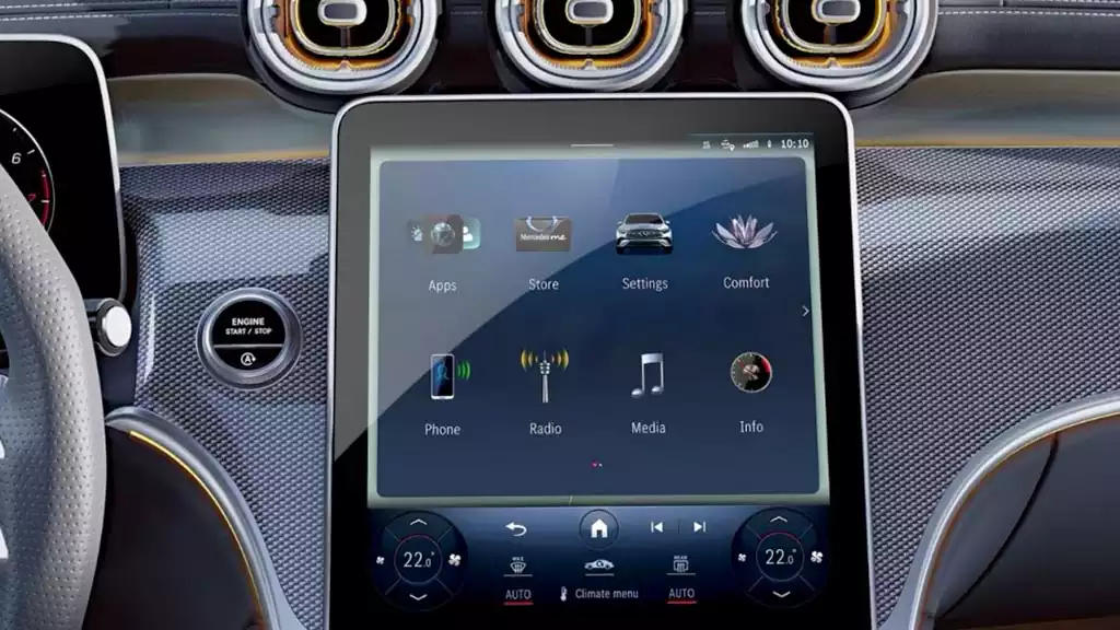 Mercedes-Benz GLC Coupé 2023 écran central