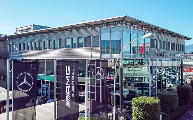 Garage Mercedes-Benz, AMG Performance Center, Van ProCenter et smart à Carouge Genève